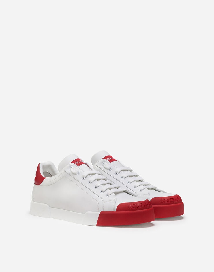 Calfskin nappa Portofino sneakers with rubber toe - 2