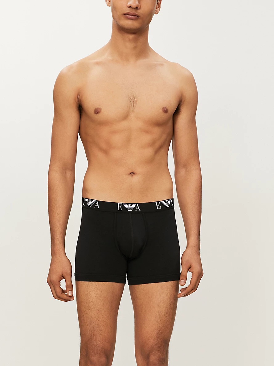 Pack of two logo-detail regular-fit stretch-cotton boxers - 2