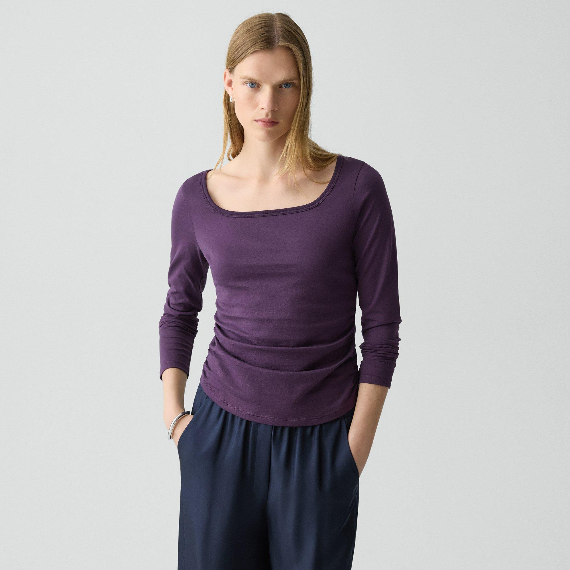 Square Neck Tee in Certified Organic Cotton - 2
