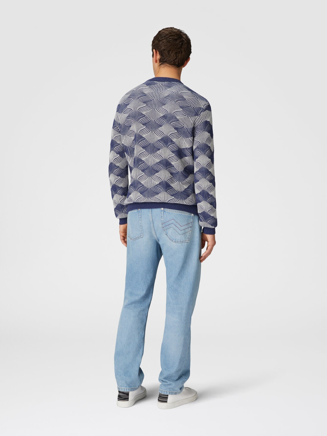 Ribbed crew neck sweater - 3
