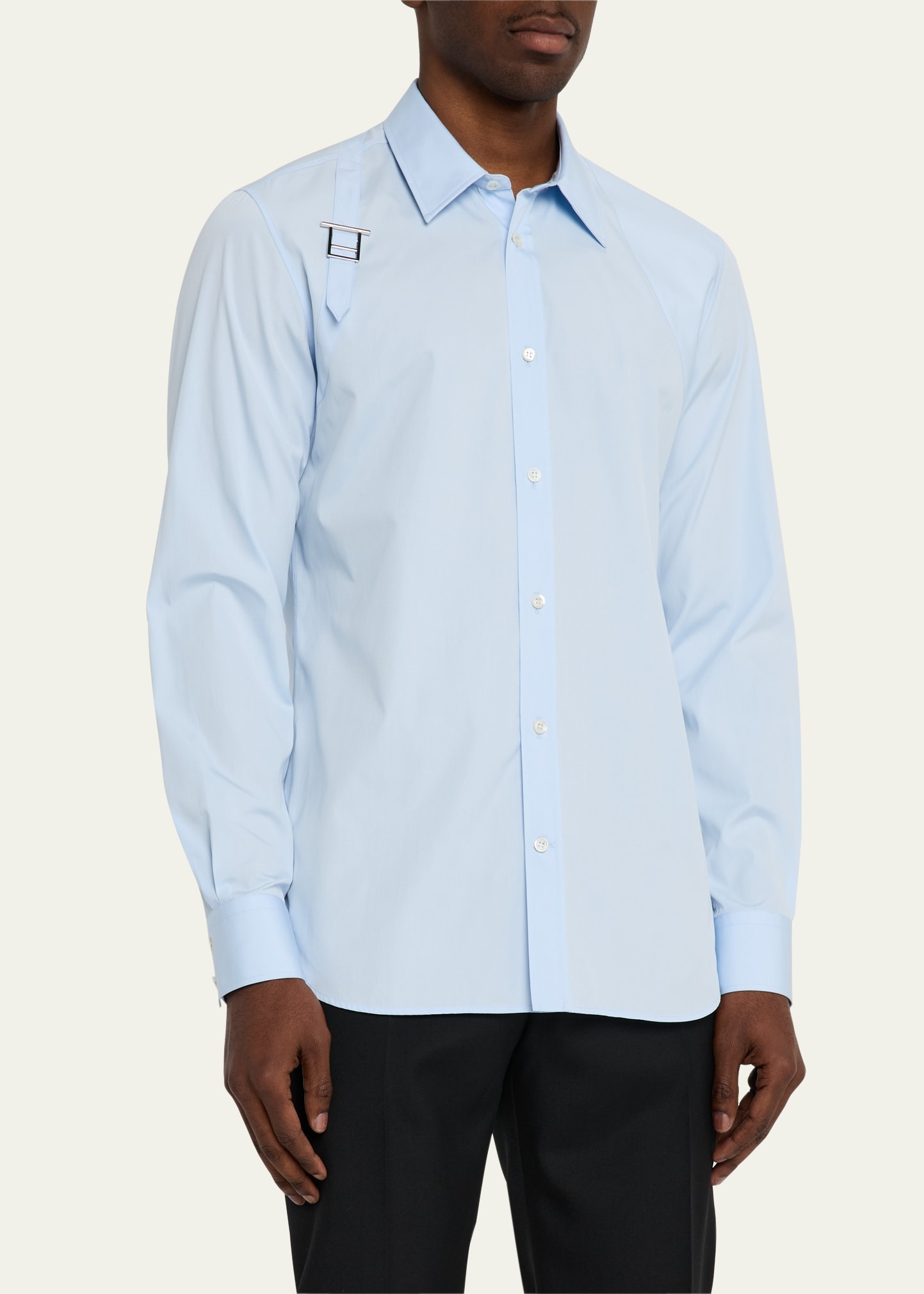 Men's Harness Sport Shirt with Strap - 4