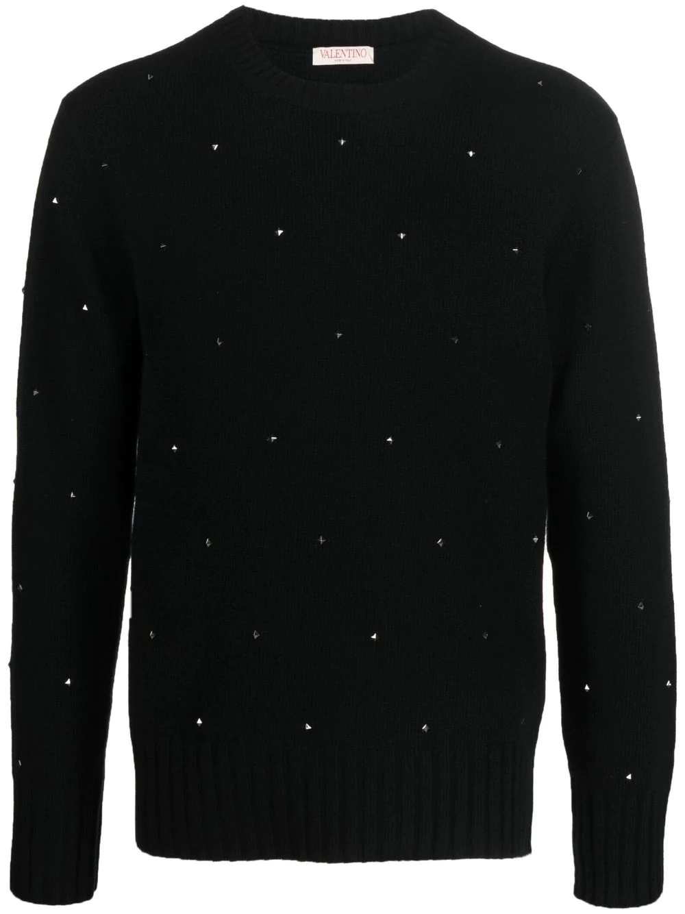 Rockstud spike wool-cashmere jumper - 1