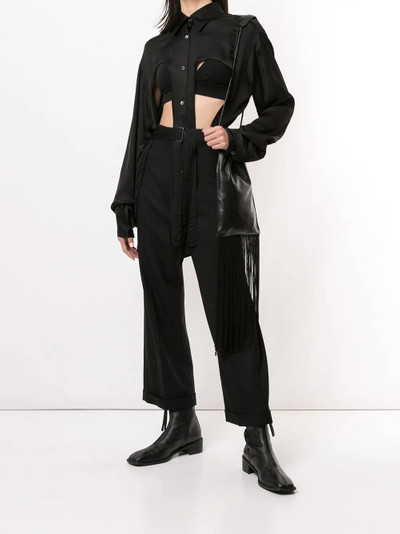 Ann Demeulemeester cut-out shirt outlook