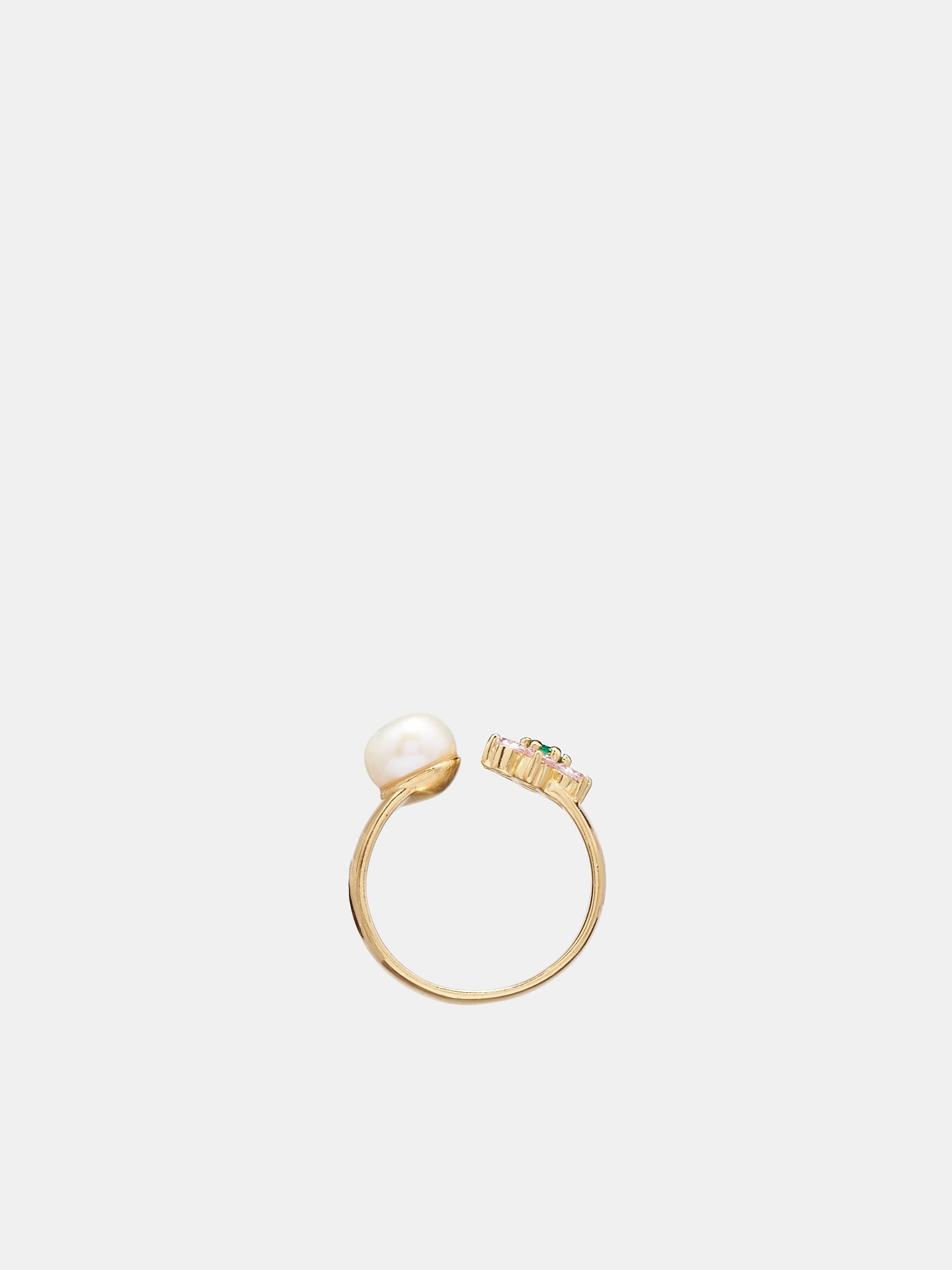 Flower & Pearl Ring - 2