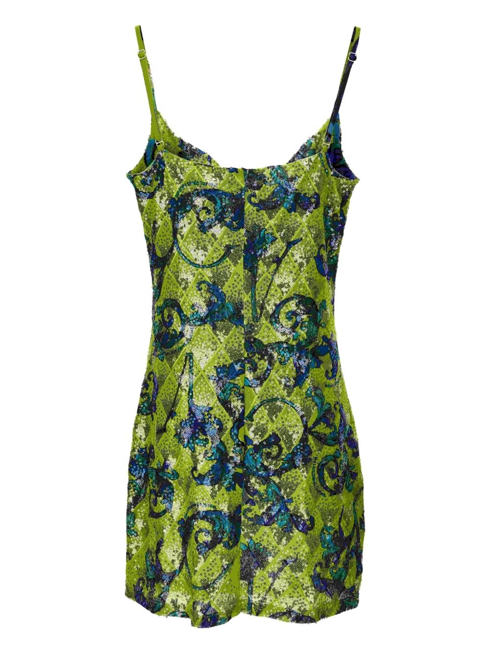 sequinned mini dress - 2