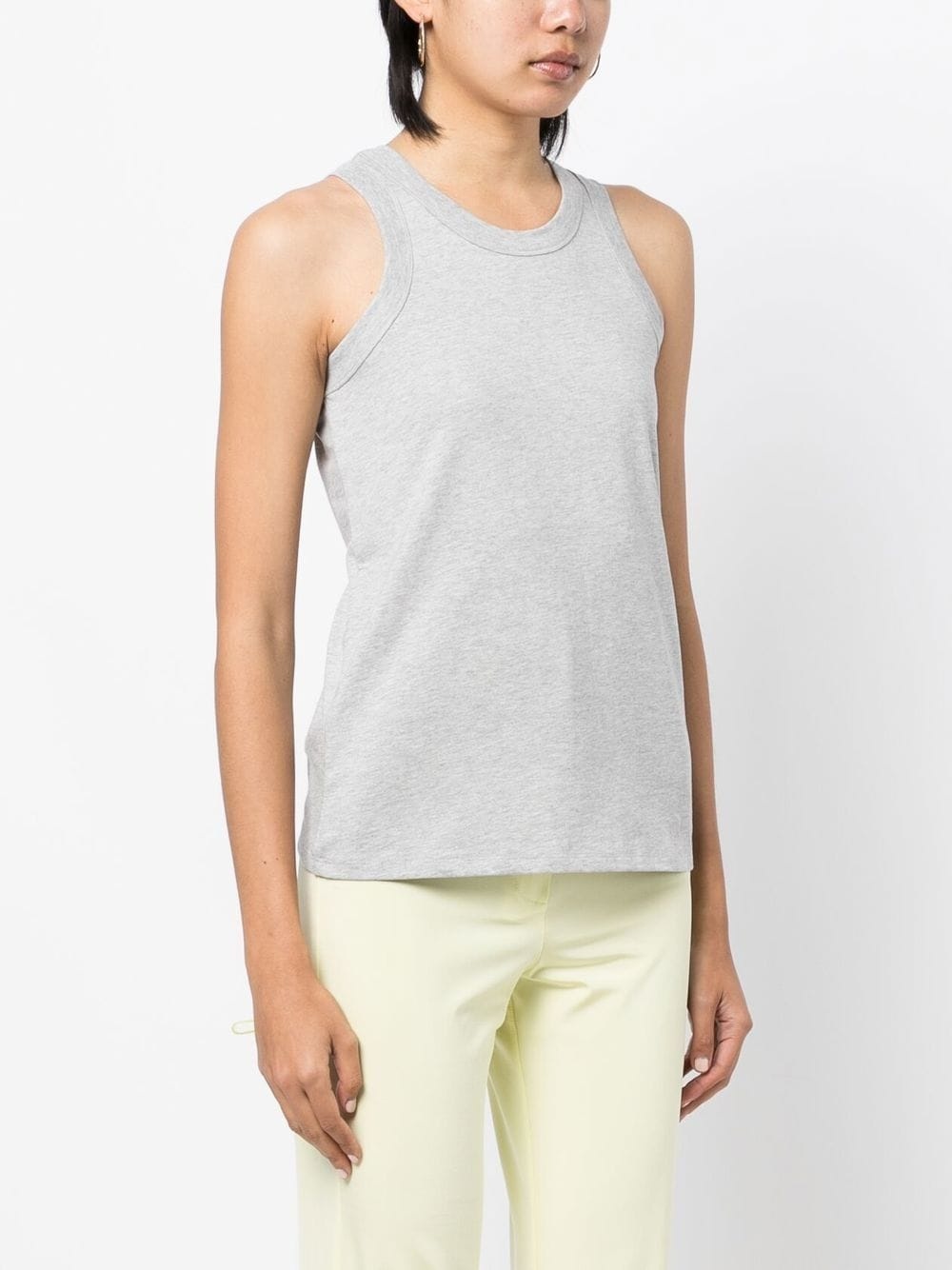 round-neck cotton tank top - 3