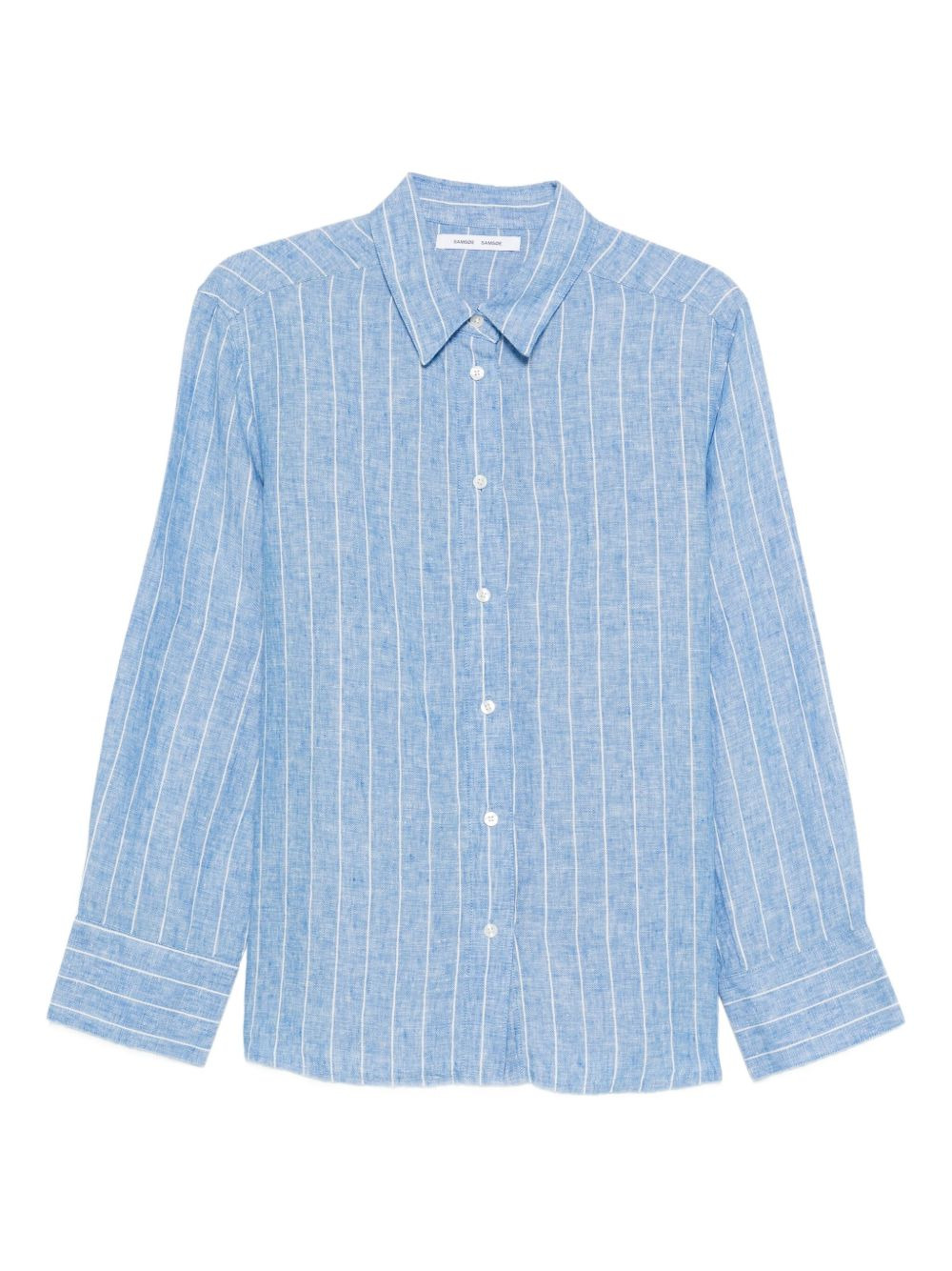 striped linen shirt - 1