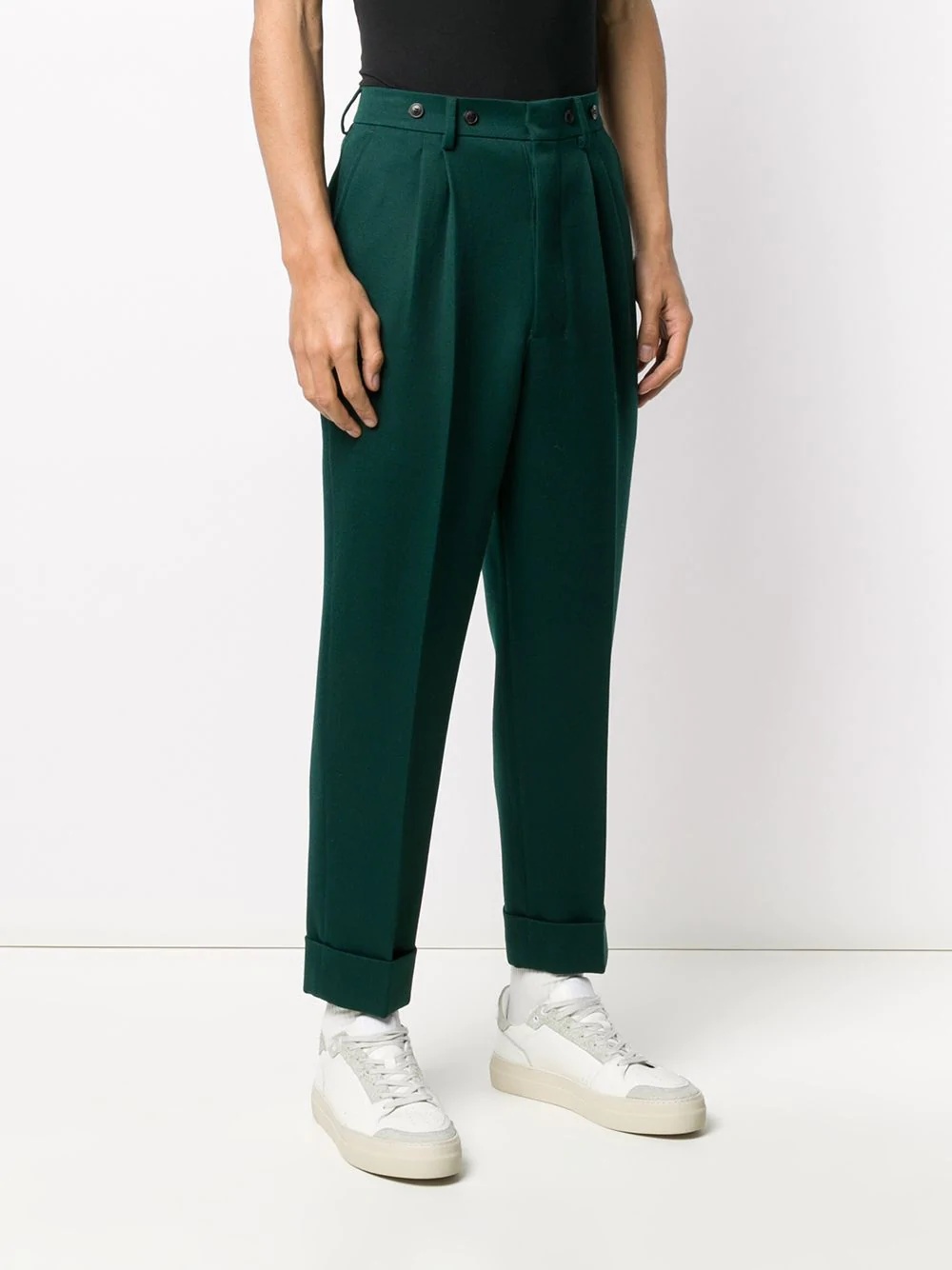 tapered cropped trousers - 3