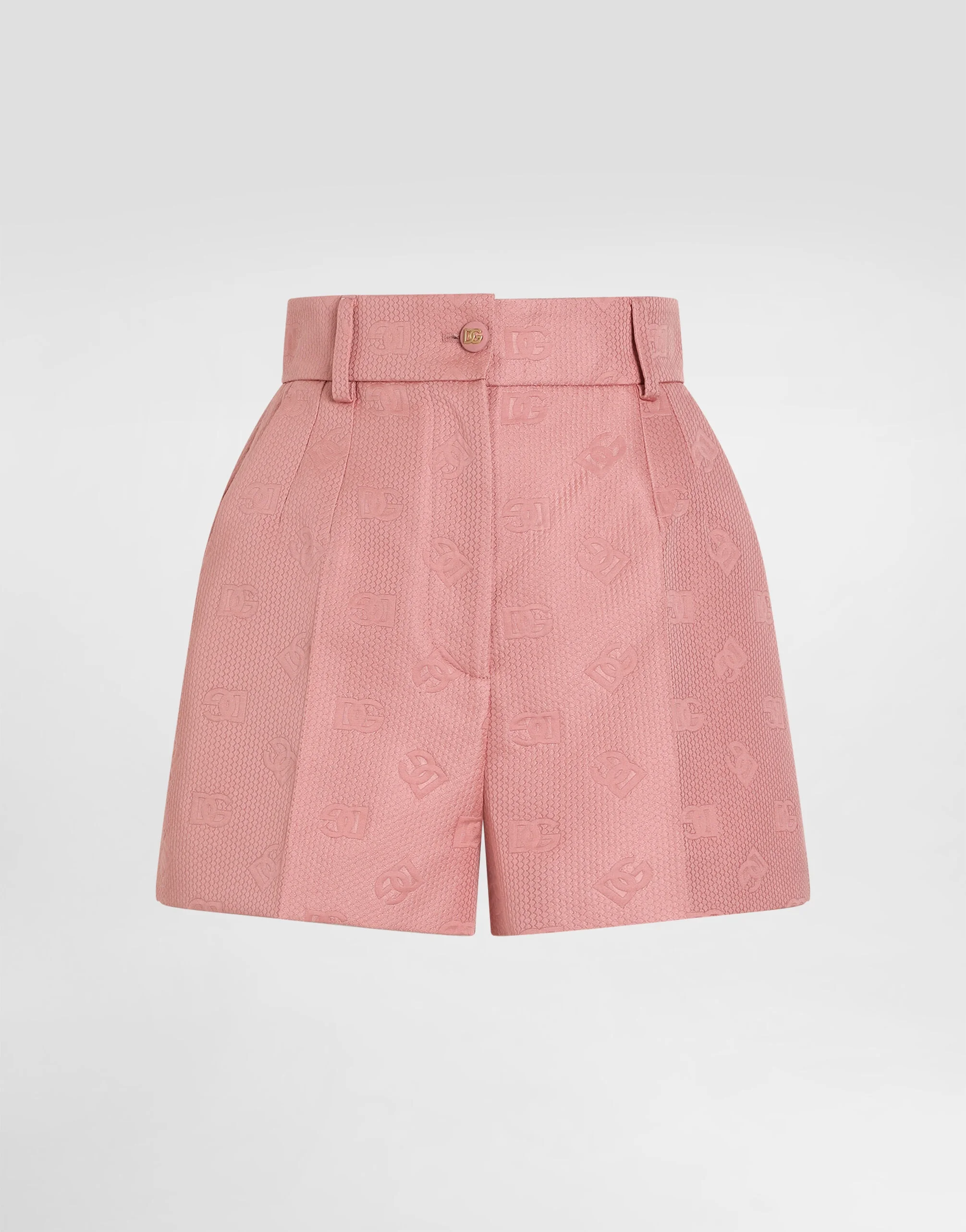 Quilted jacquard shorts with DG logo - 1