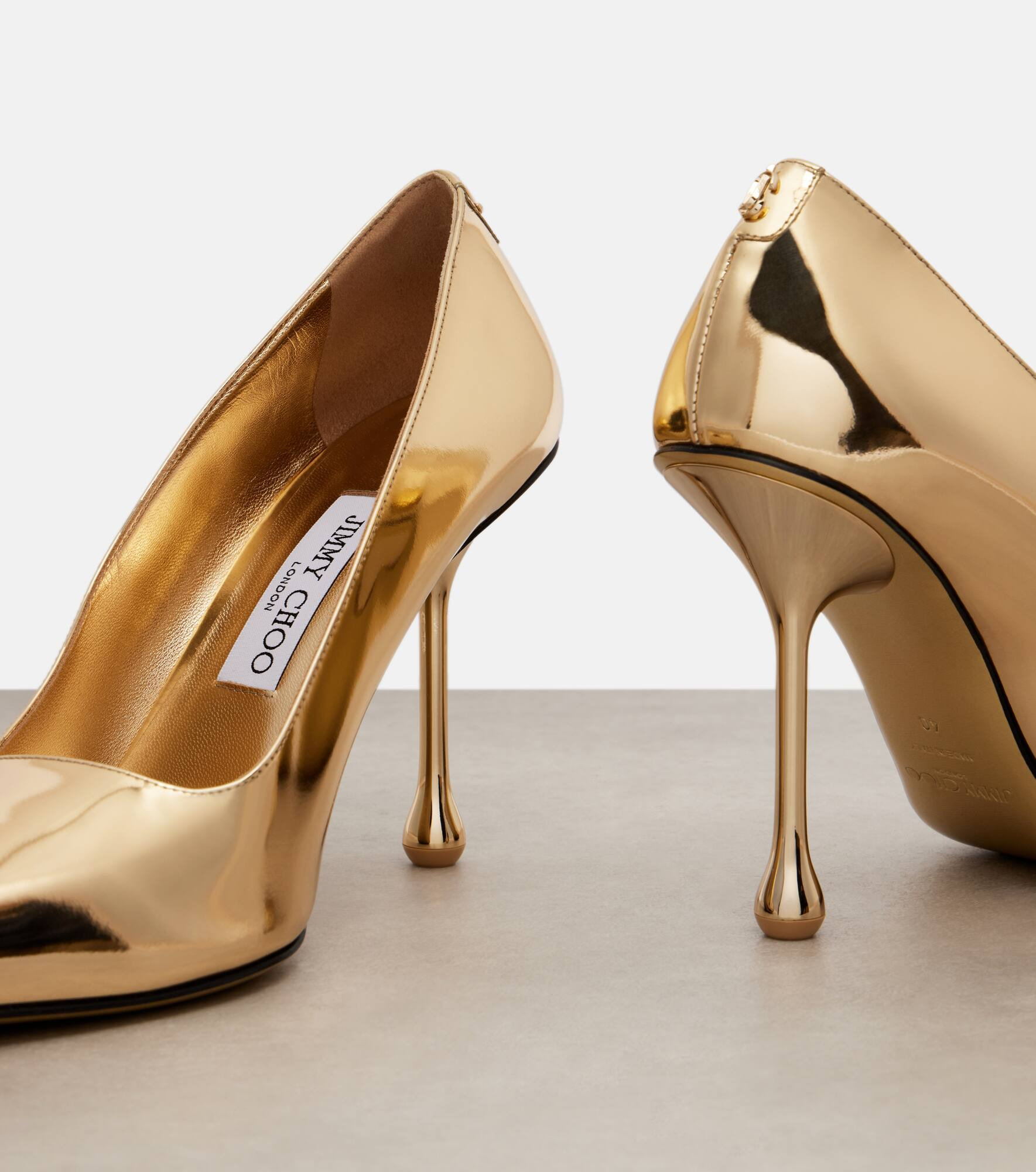 Ixia 95 mirrored leather pumps - 5