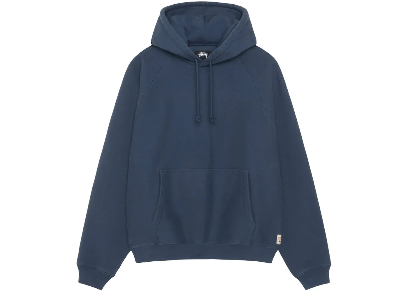 Stussy Fleece Raglan Hoodie Navy - 1
