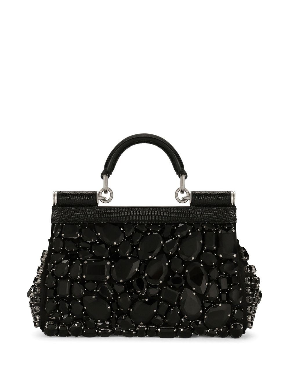 Small Sicily Bag with All Over Gemstone Embellishment