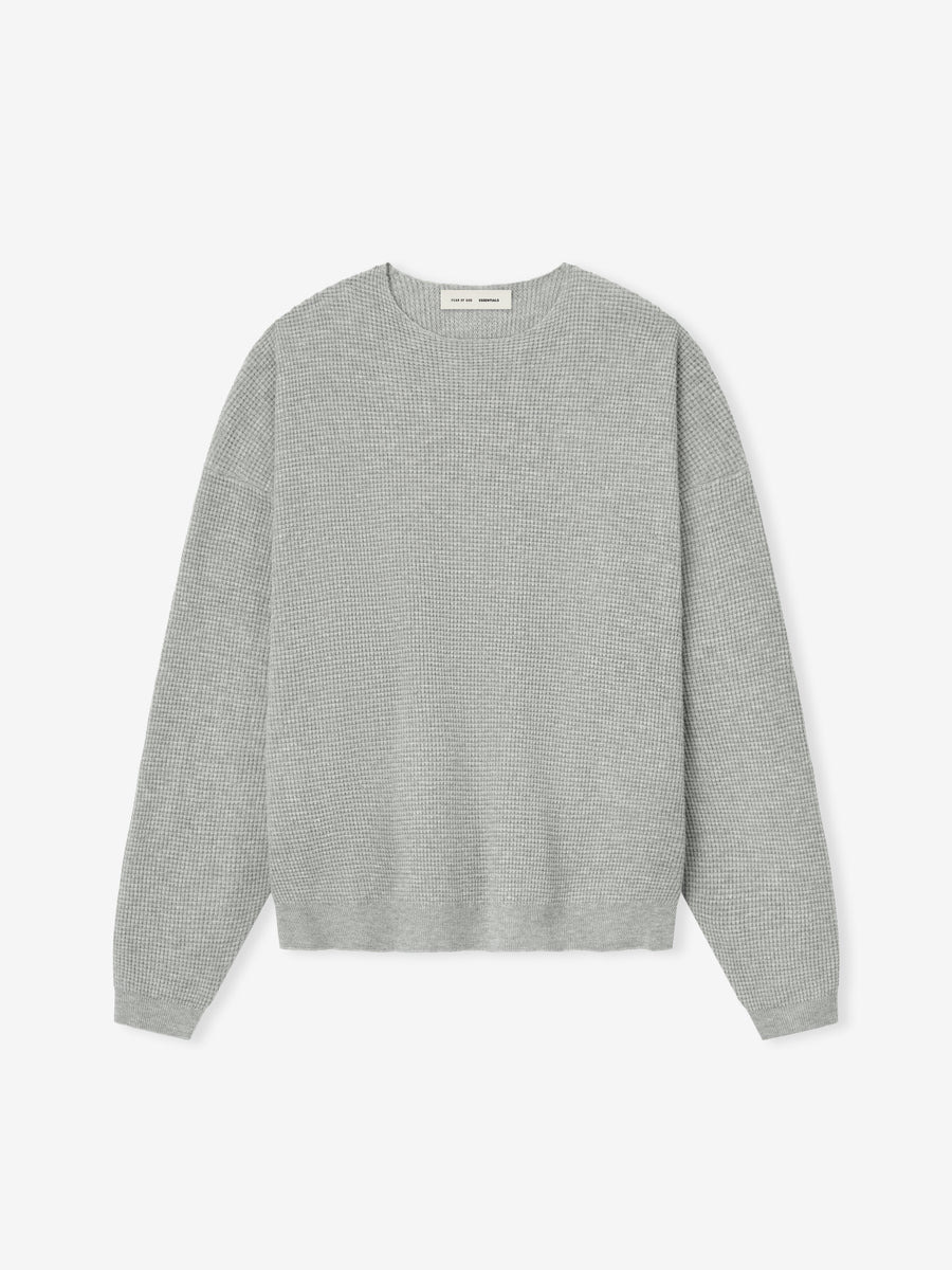 Waffle Crewneck Sweater - 5