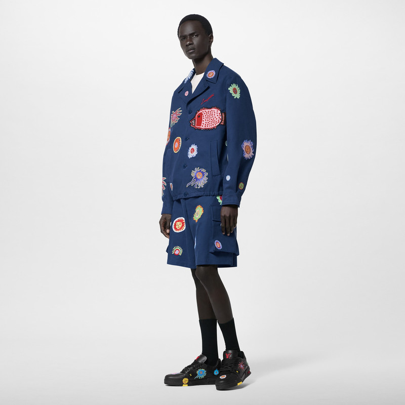 Louis Vuitton LV x YK Embroidered Faces Cargo Short outlook