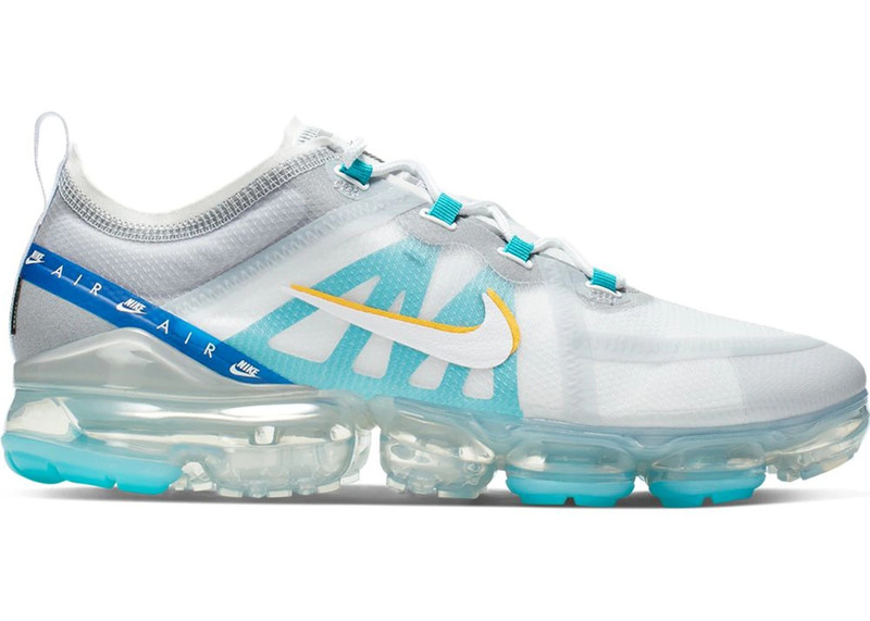 Nike Air VaporMax 2019 White University Gold Wolf Grey - 1