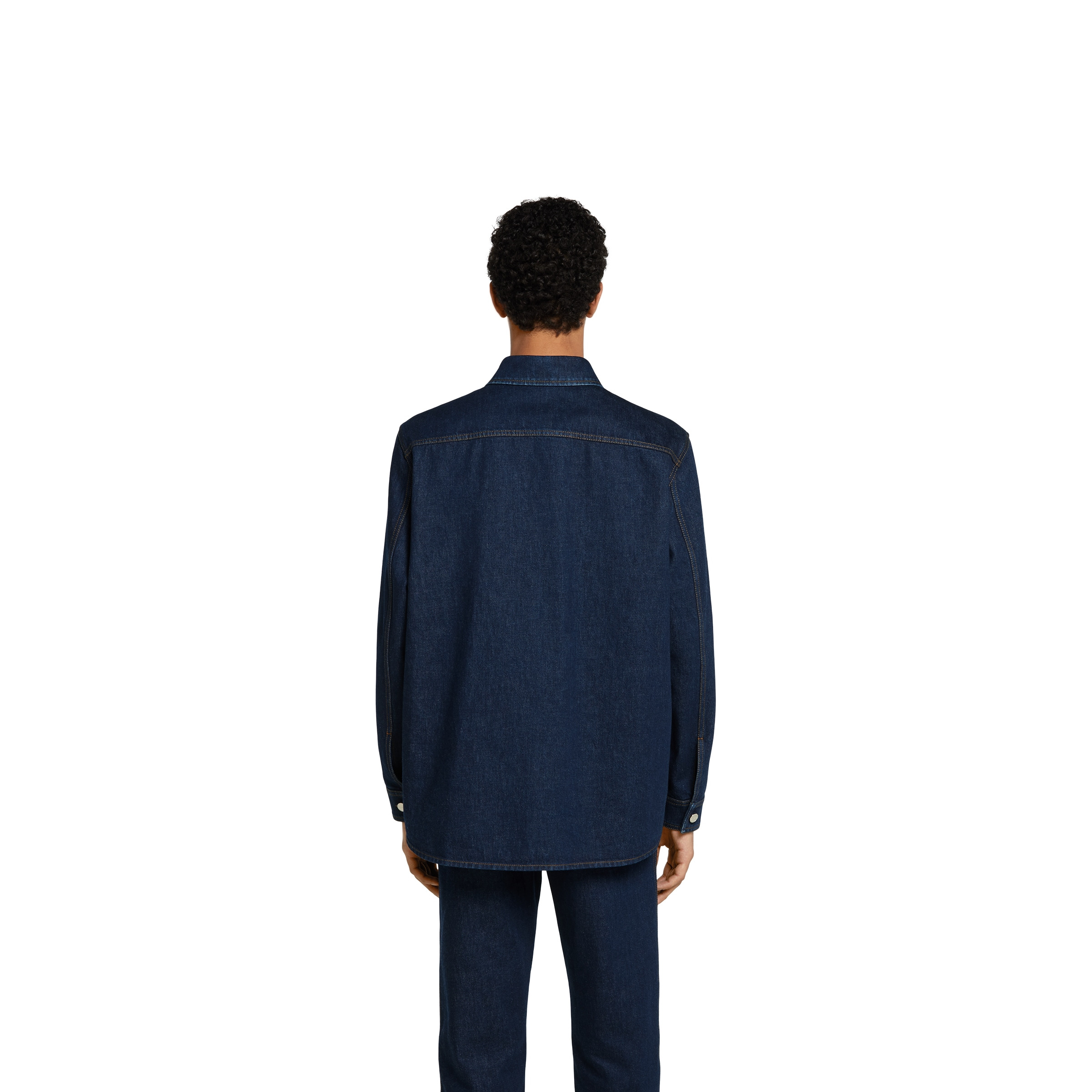 Relaxed fit denim shirt - 4