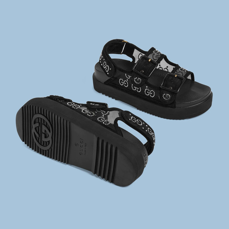 Women's GG sandal with crystals 6