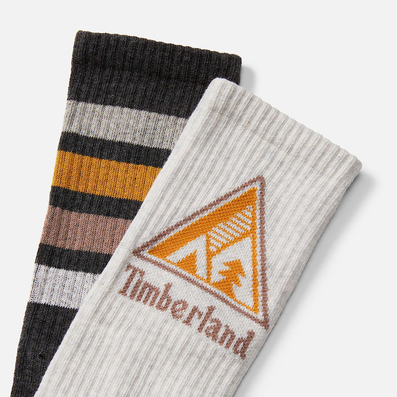 Timberland 2-Pack Quad Stripe Crew Sock outlook