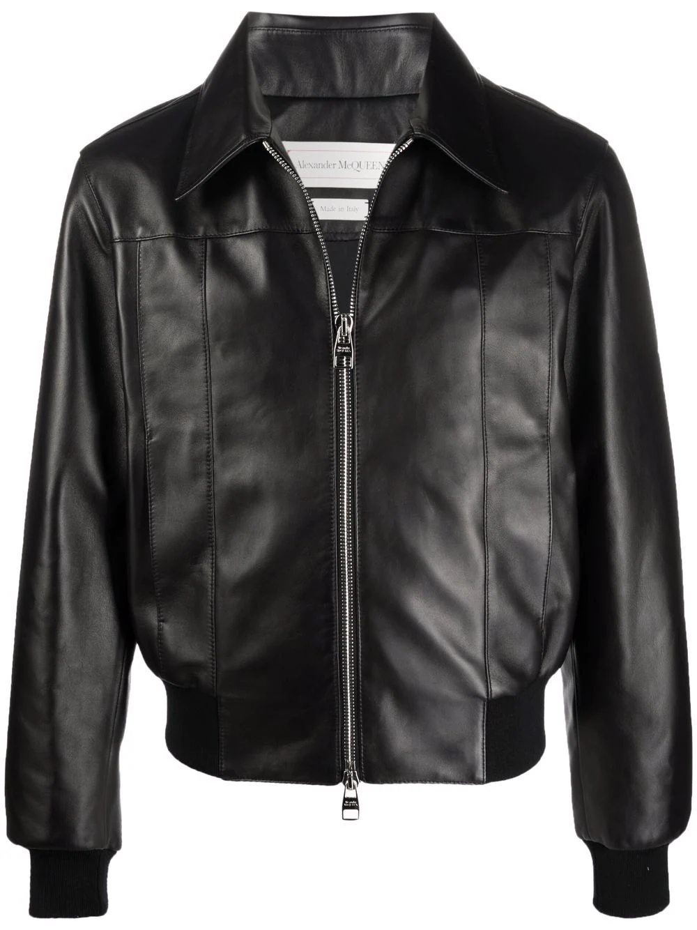 leather bomber jacket - 1