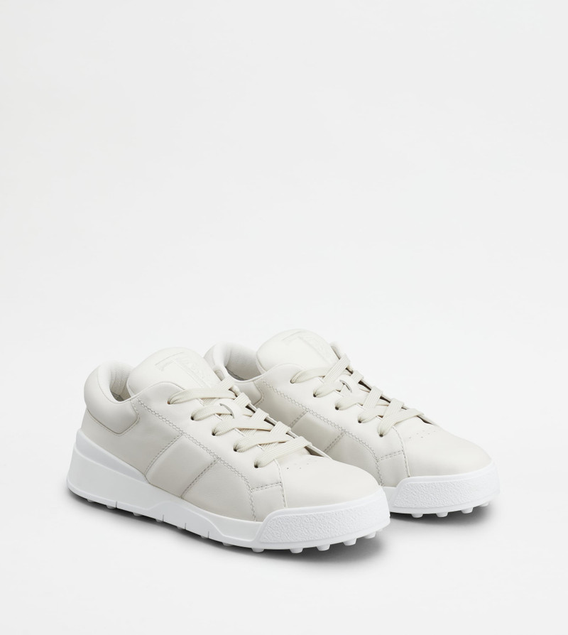 SNEAKERS IN LEATHER - WHITE 3