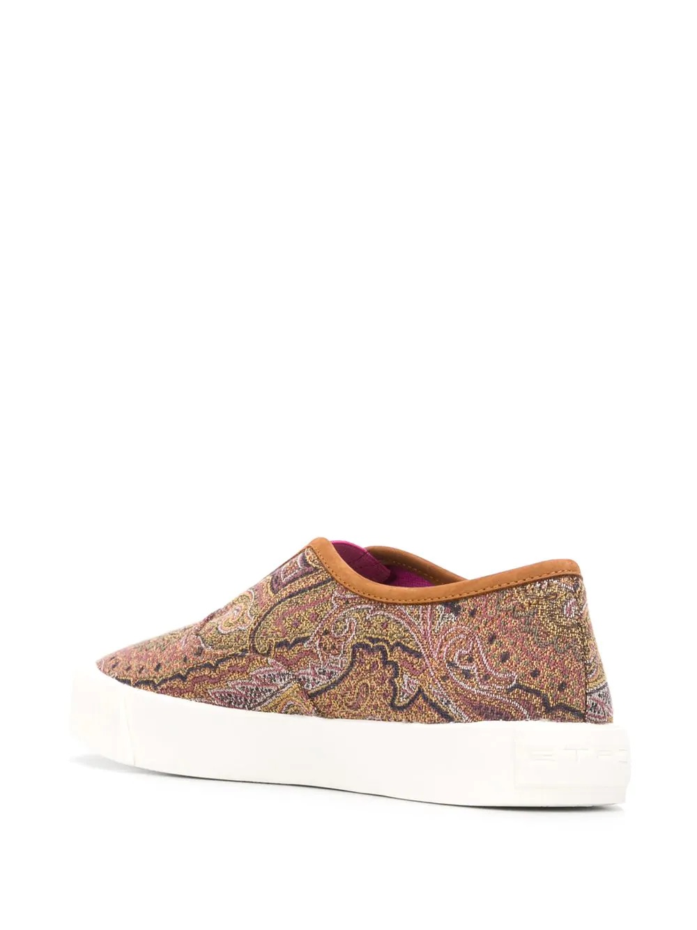 paisley slip-on sneakers - 3