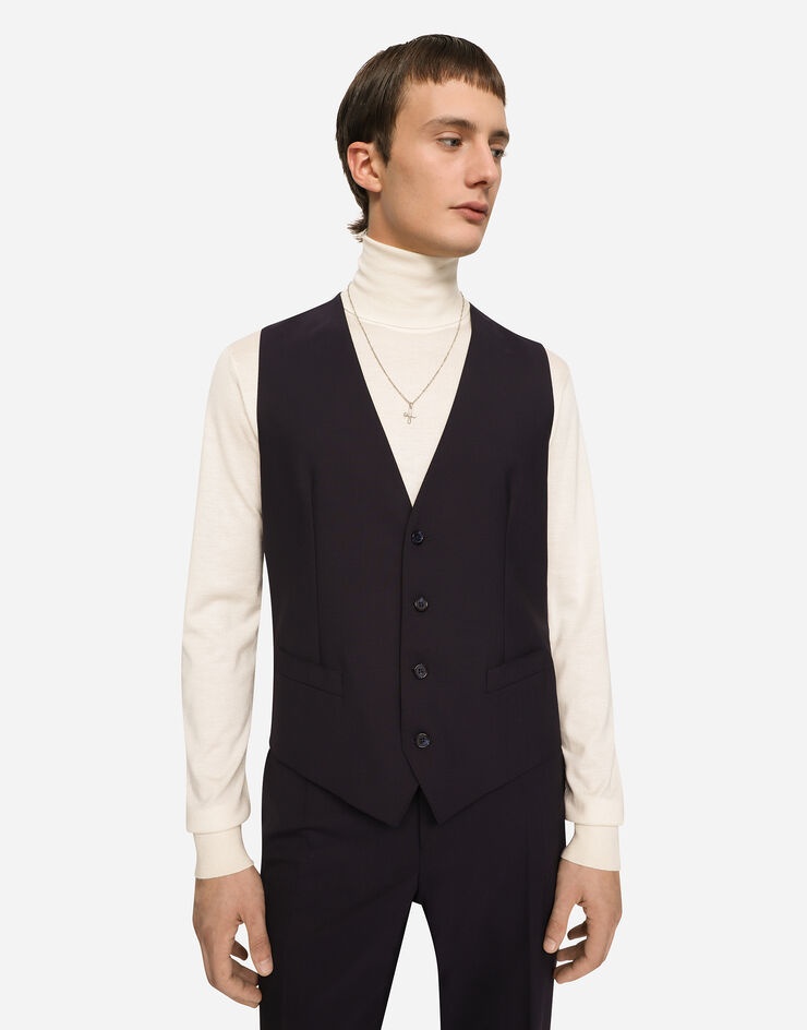 Stretch wool three-piece Martini-fit suit - 6