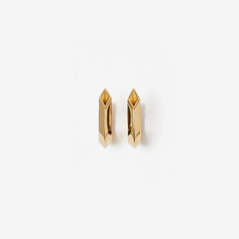 Gold-plated Hollow Spike Earrings 1