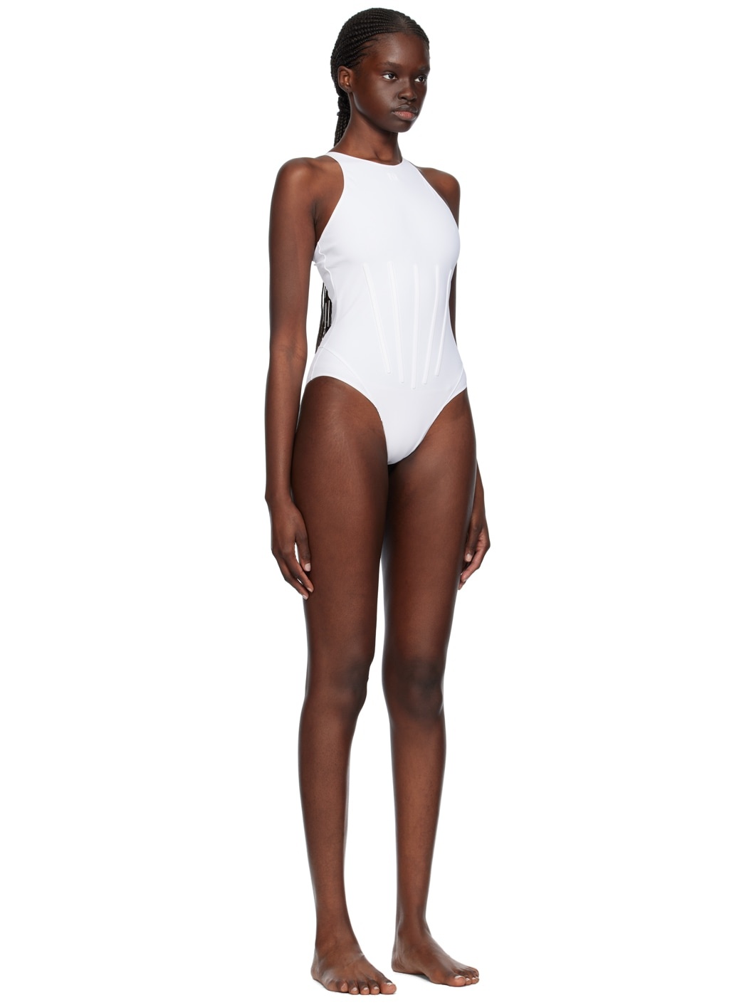 White Bonded Swimsuit - 2