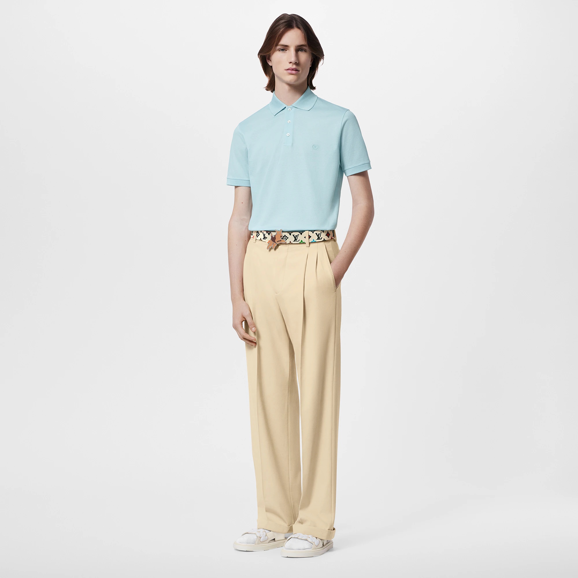 Short-Sleeved Cotton Pique Polo - 4