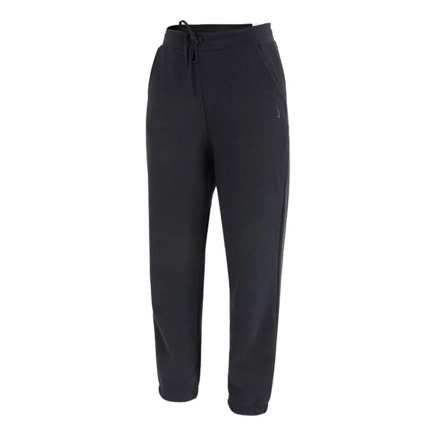 (WMNS) Nike Ny TF Turf Cozy Jggr Athleisure Casual Sports Knit Lacing Long Pants/Trousers Black DD57 - 1