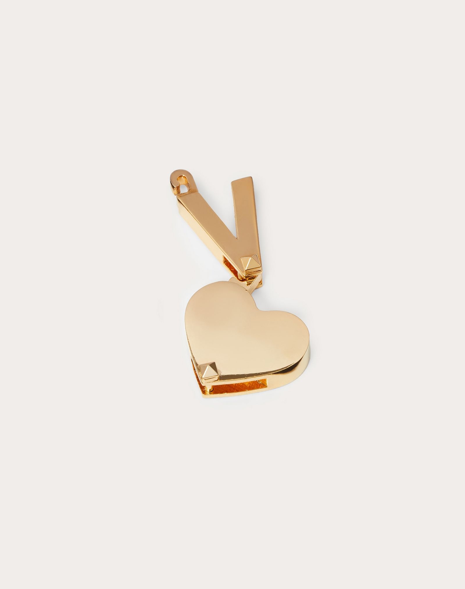 Call me Valentino heart-shaped metal charm - 5