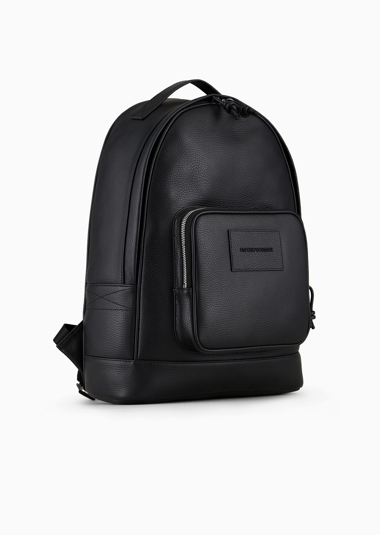 Rounded backpack in tumbled leather - 2
