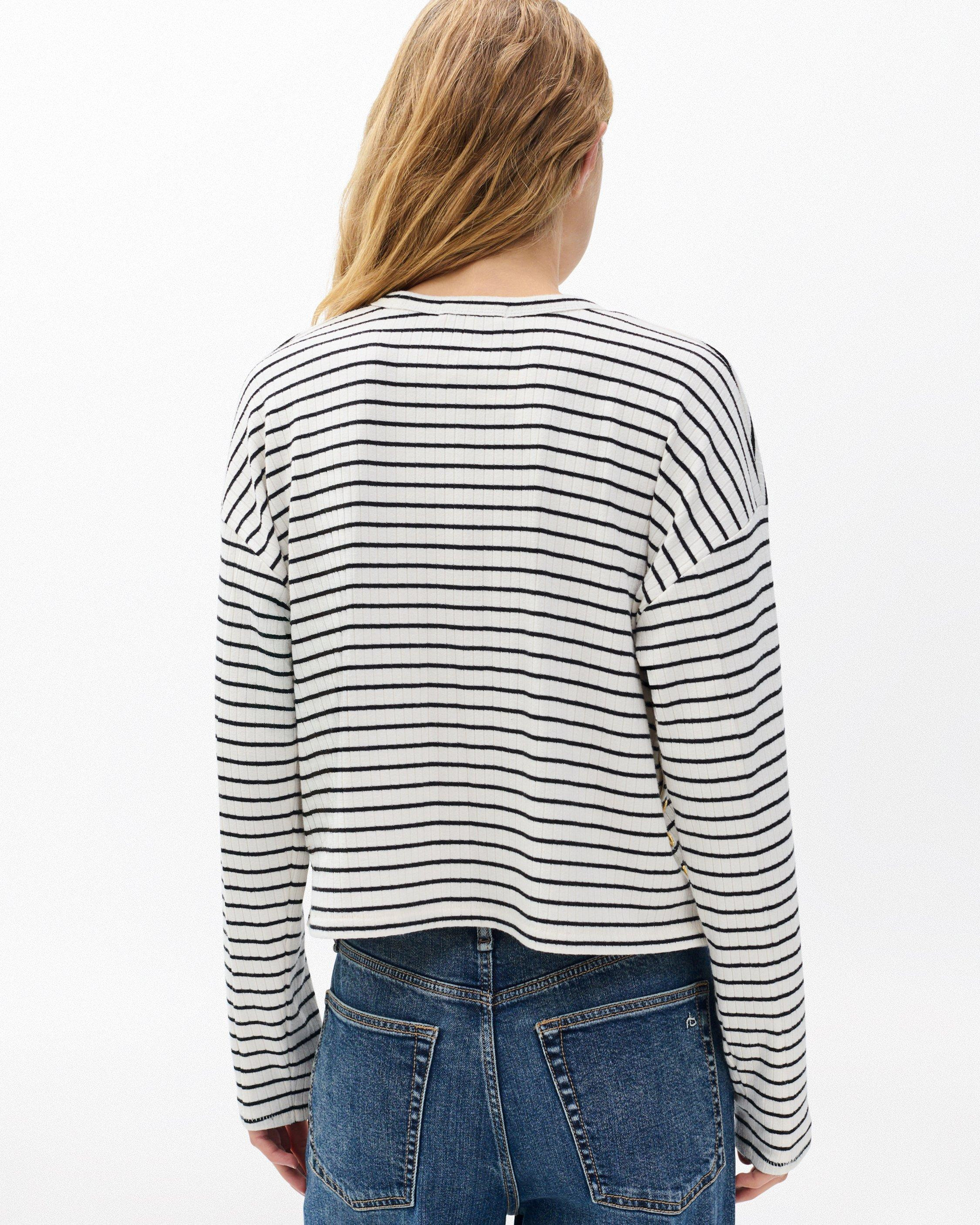 The Knit Striped Long-Sleeve Tee - 6