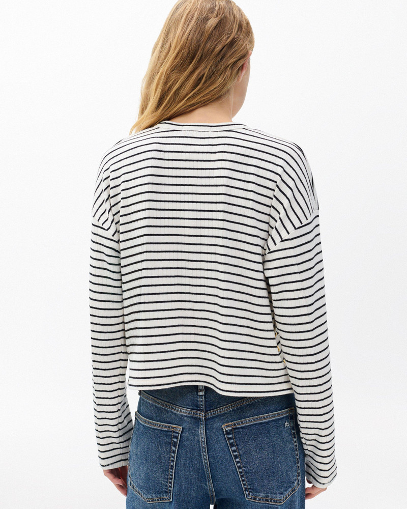 The Knit Striped Long-Sleeve Tee 6