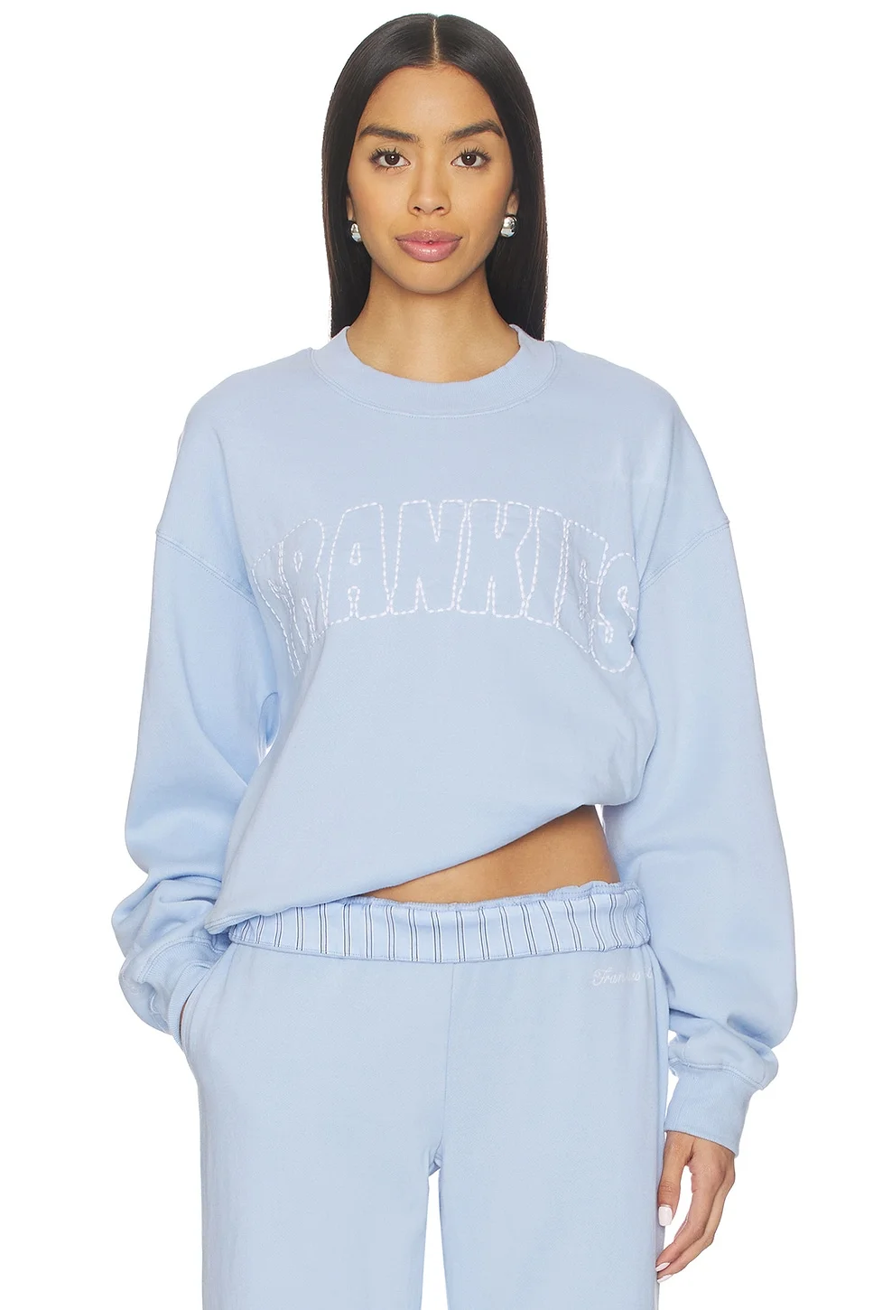 Travel Day Cotton Crewneck Pullover - 1