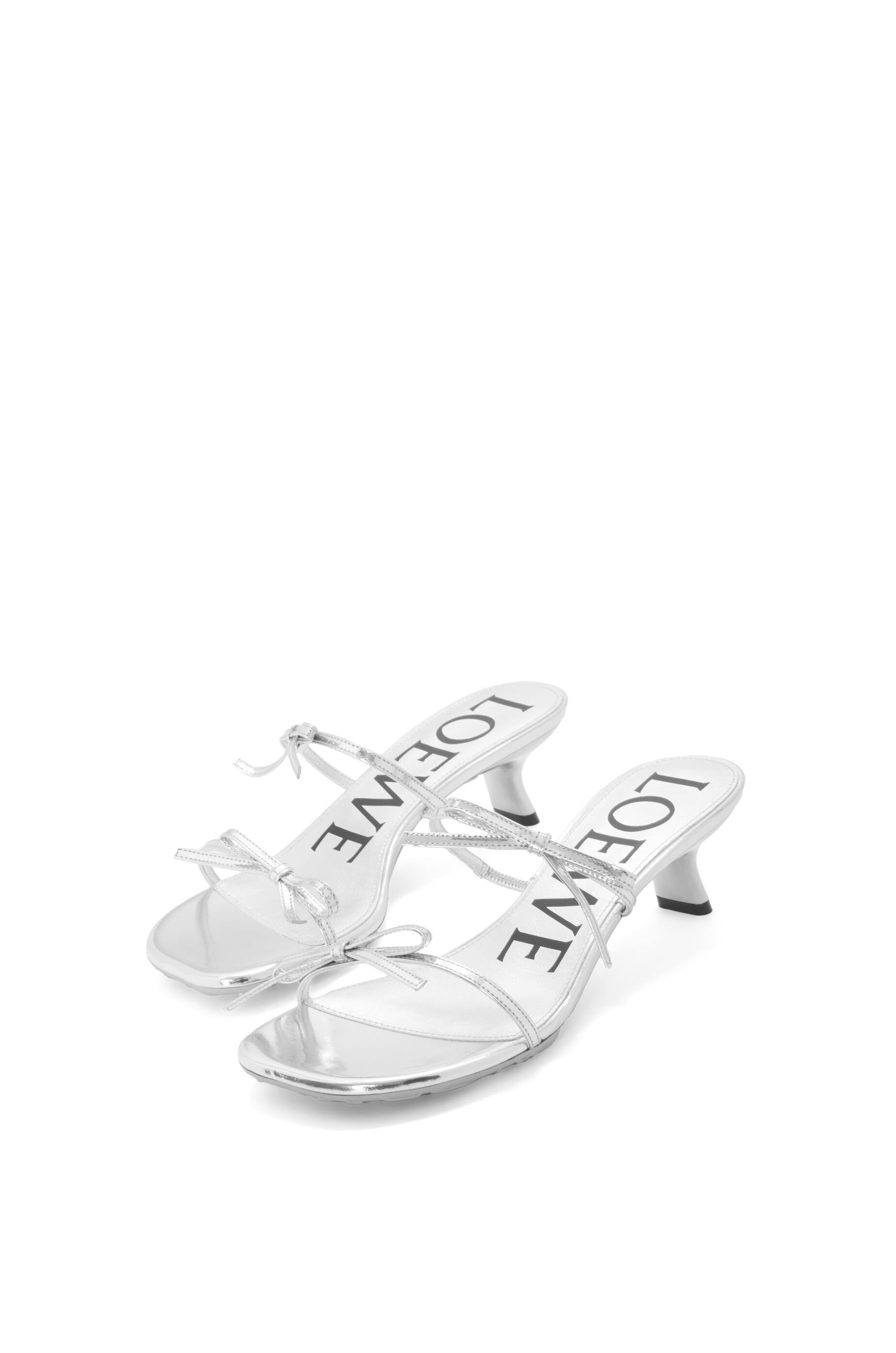 Petal sandal in metallic calfskin - 3