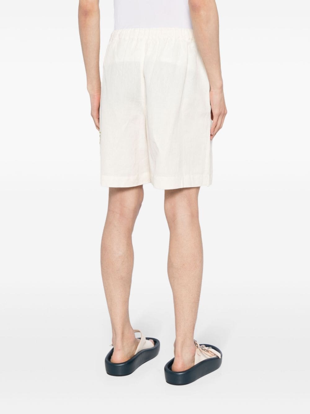Bridge floral-embroidered shorts - 4