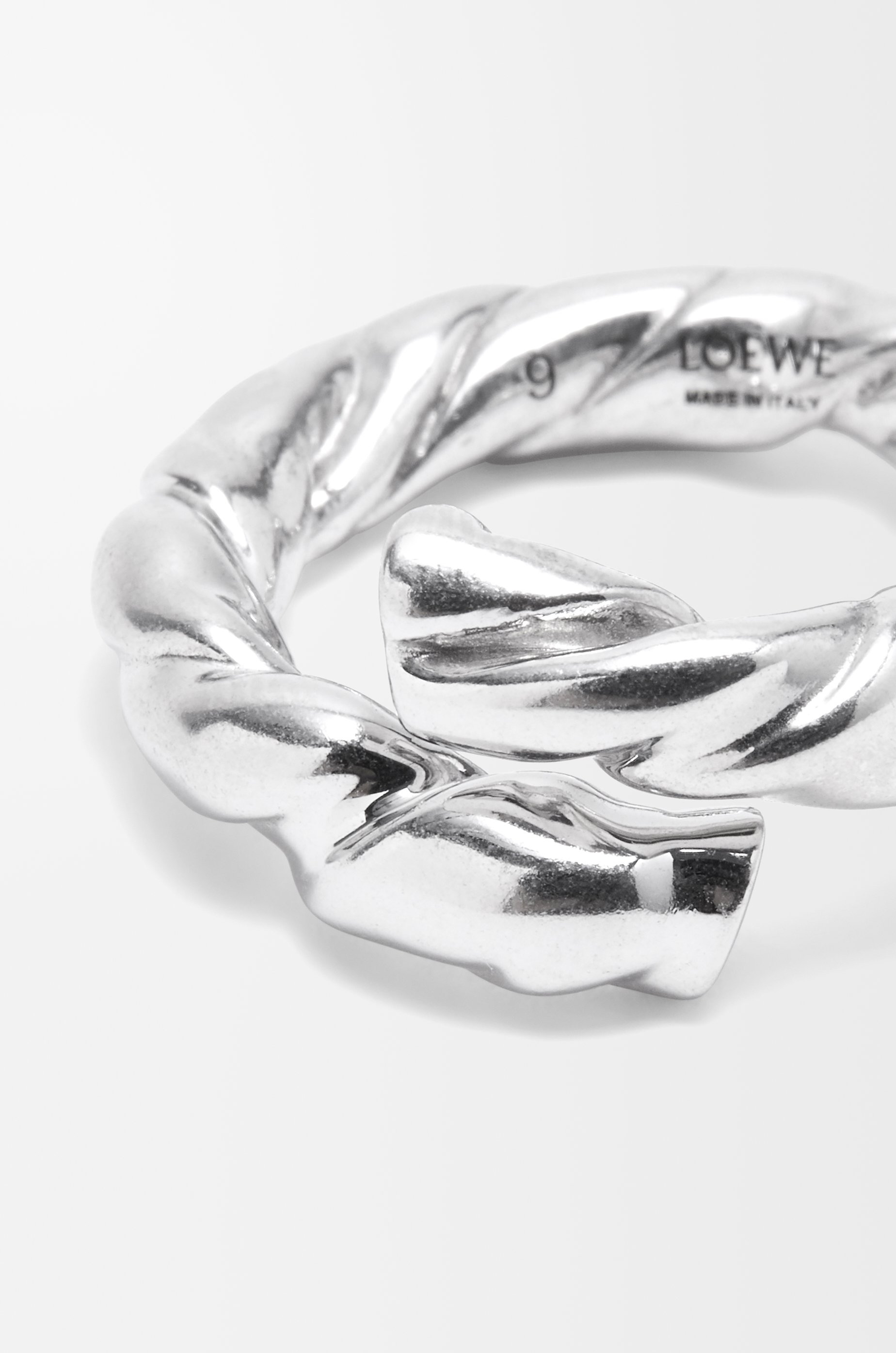 Nappa twist ring in sterling silver - 4