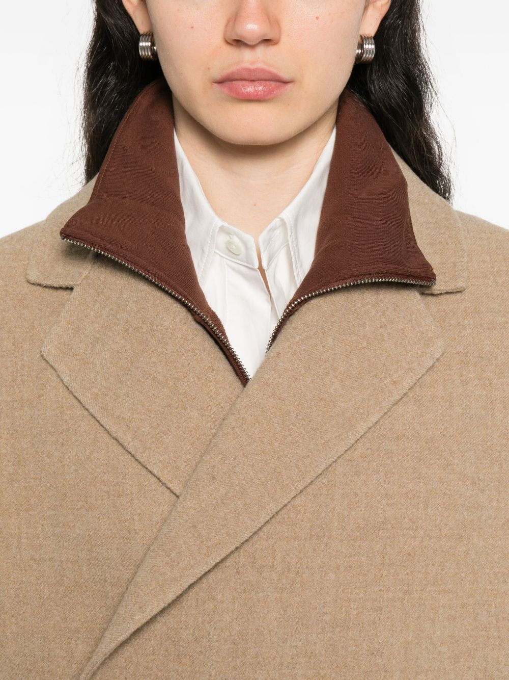 Correggio double-breasted wool coat - 5