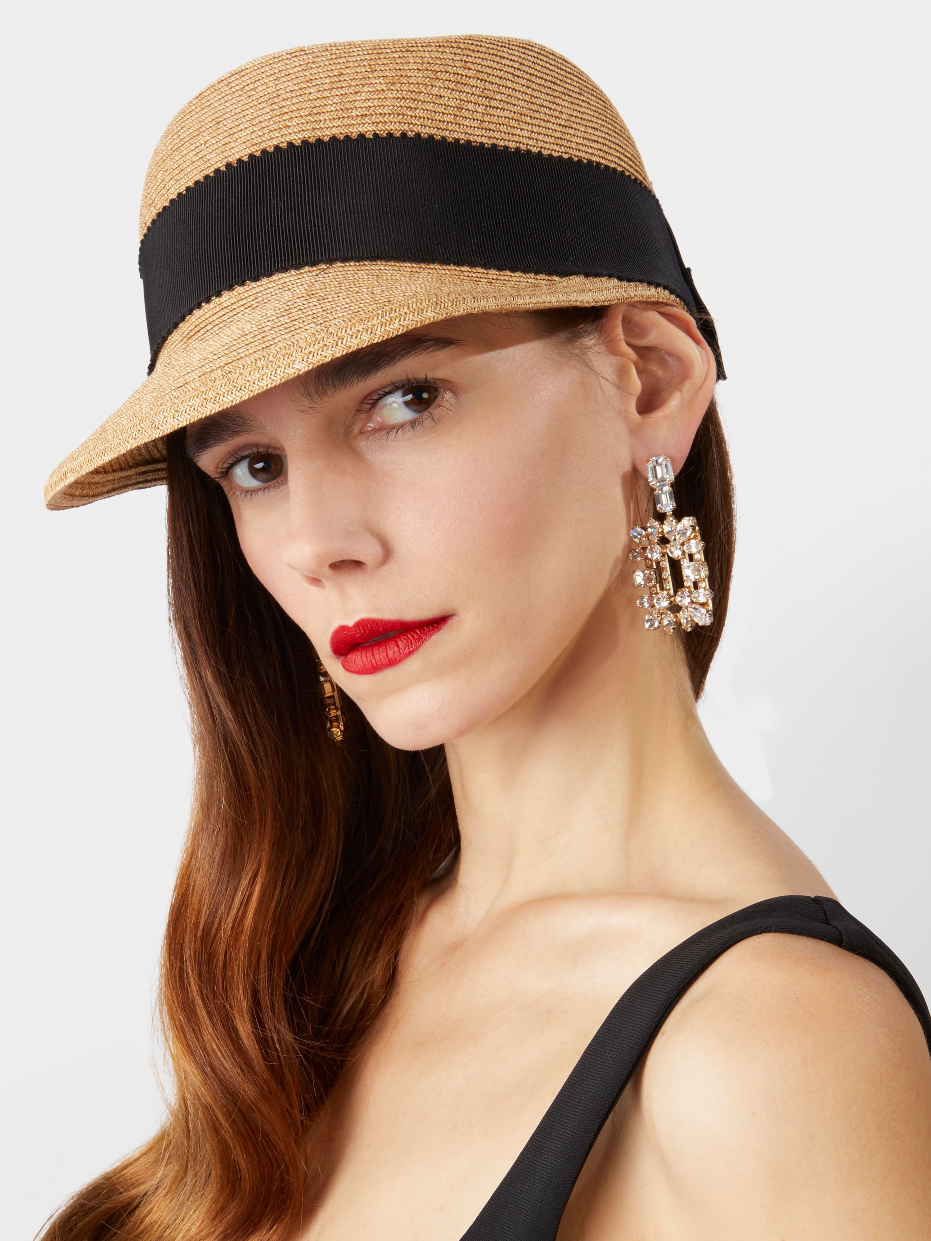 Broche Vivier Buckle Hat in Straw - 2