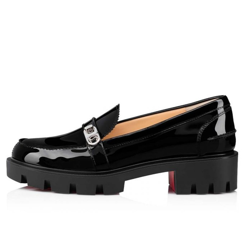 Christian Louboutin Lock Woody Flat BLACK outlook