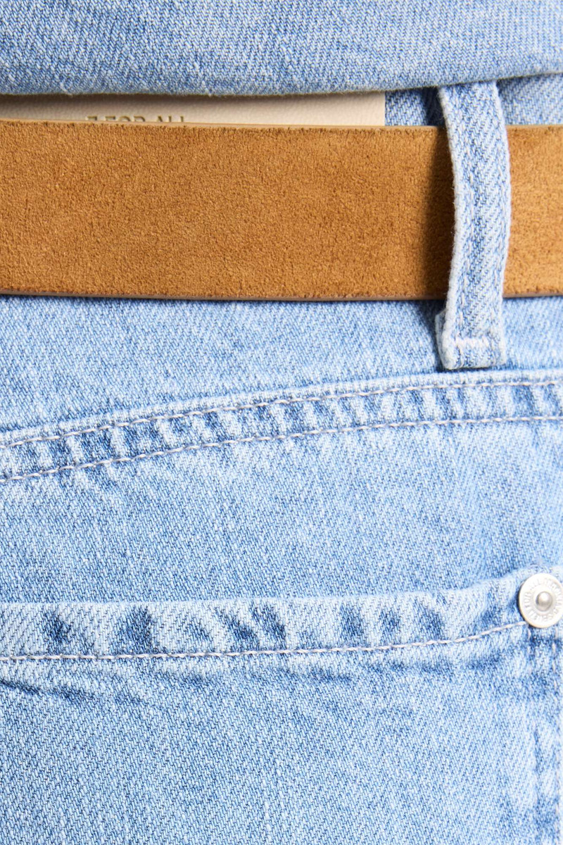 LOTTA ANKLE in Indigo Linen Iris 4