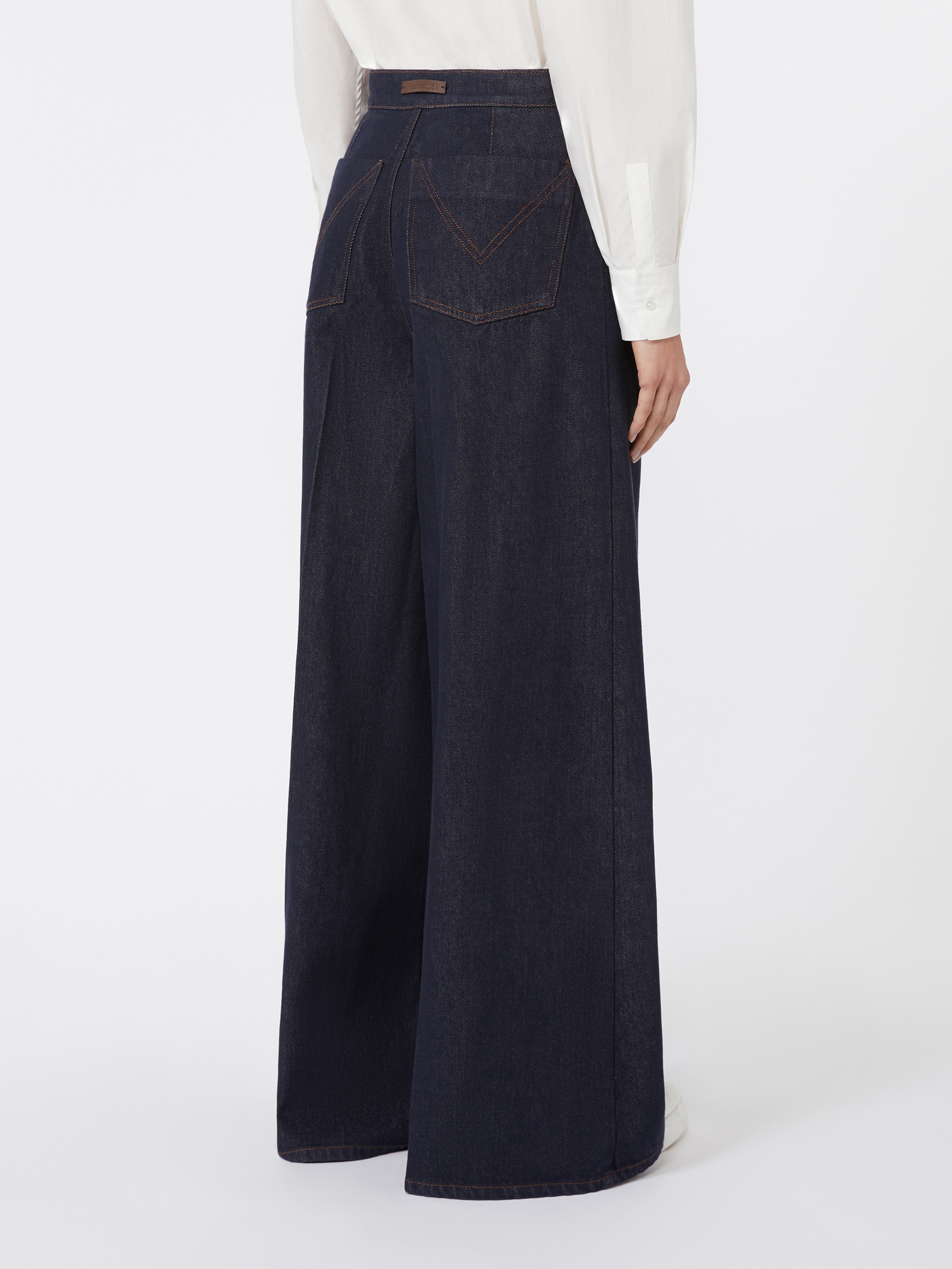 CARMINE Wide-leg denim jeans - 4