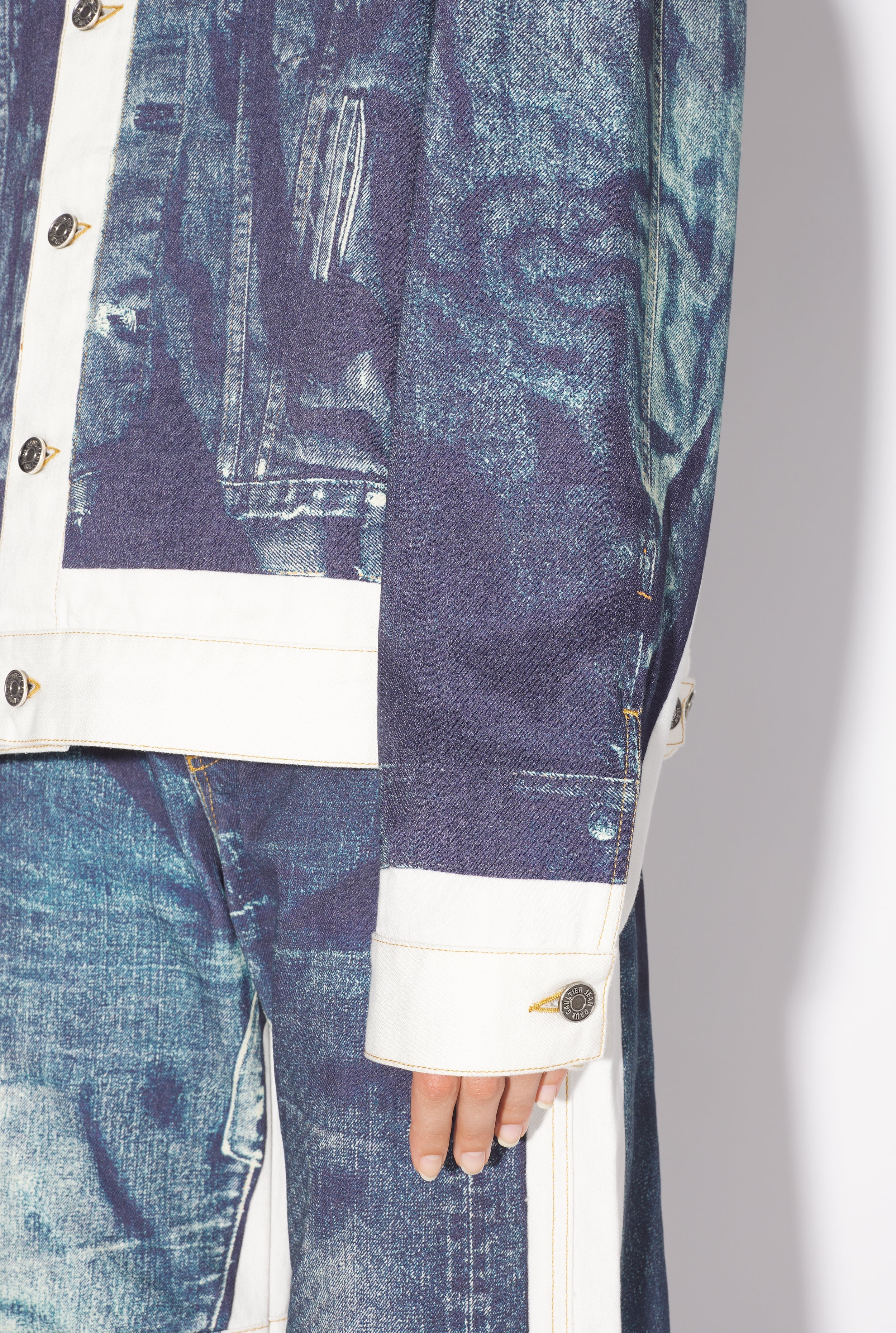 THE WHITE TROMPE L’OEIL DENIM JACKET - 5