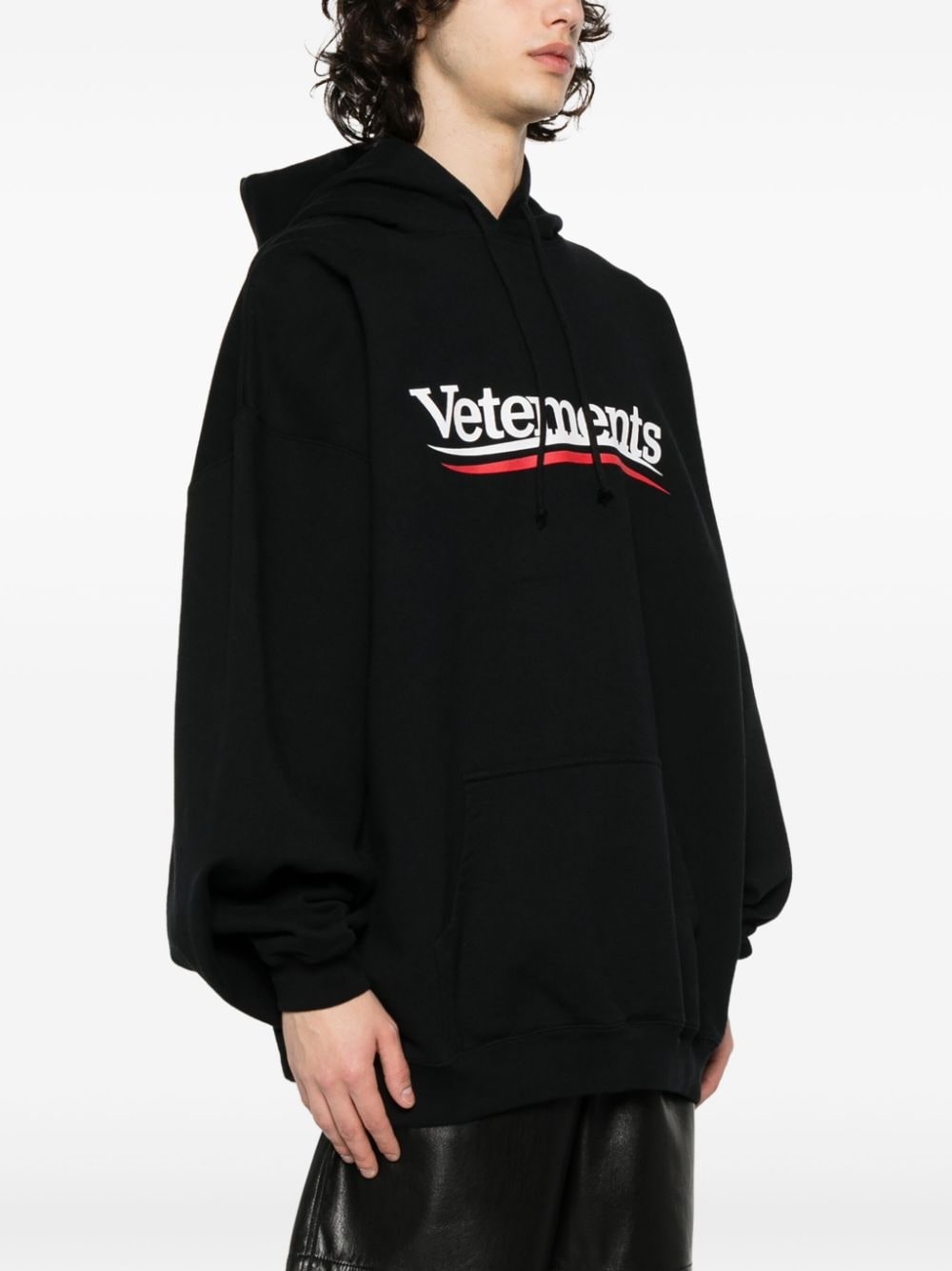 logo-print hoodie - 4