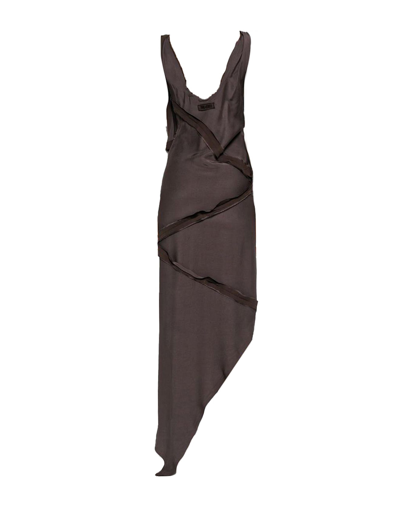 Asymmetrical Midi Dress - 2