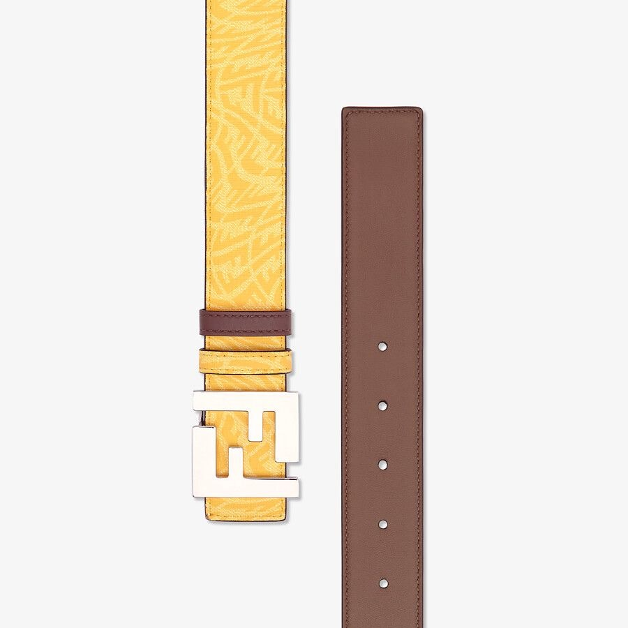 Brown leather belt - 3