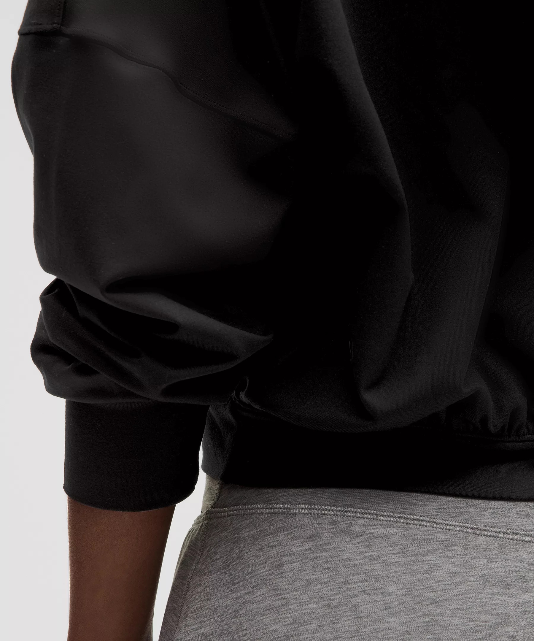 Soft Jersey Relaxed Wrap-Front Hoodie - 5