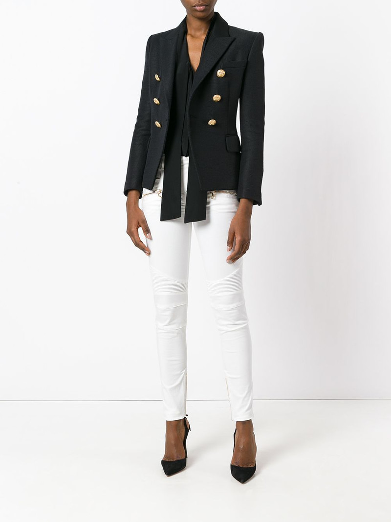 Balmain skinny biker trousers outlook