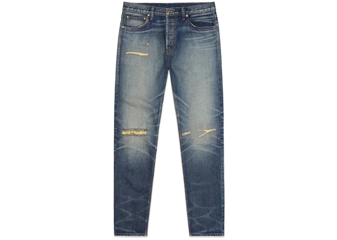 Fear of God Essentials Denim Jeans Distressed Indigo - 1
